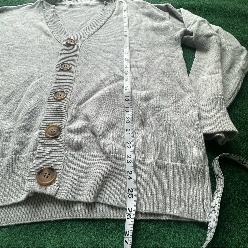 Gray Button-Up Cardigan - Picture 3 of 5